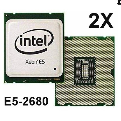 INTEL Xeon 8-Core E5-2680 - 20M, Sada 2ks