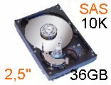 HP 36GB 2.5 SAS, 10K