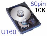 36,7GB/8M - 10K 80pin. U160 SCSI - ATLAS 10KII