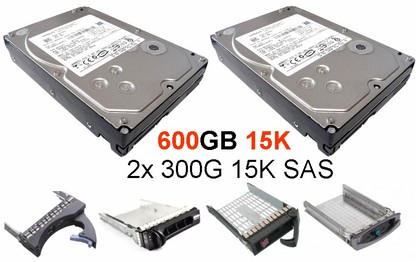 2TB SAS - 2x1TB 7.2K 6G SAS -  LFF 3,5" KIT