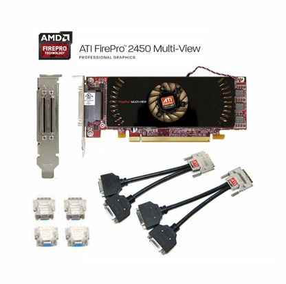 ATI FirePro 2450 Multi-View - Komplet sada v orig. balení