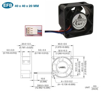 DELTA EFB0412VHD -R00 (nové)