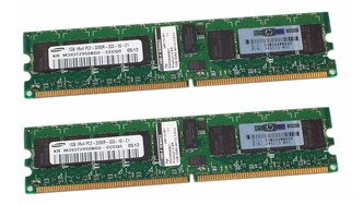2GB KIT PC2-3200R HP 345113-051
