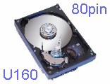 36,7GB - 10K 80pin. U160 SCSI
